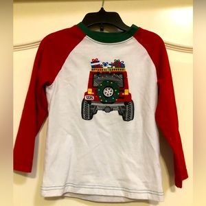 Christmas boys jeep shirt